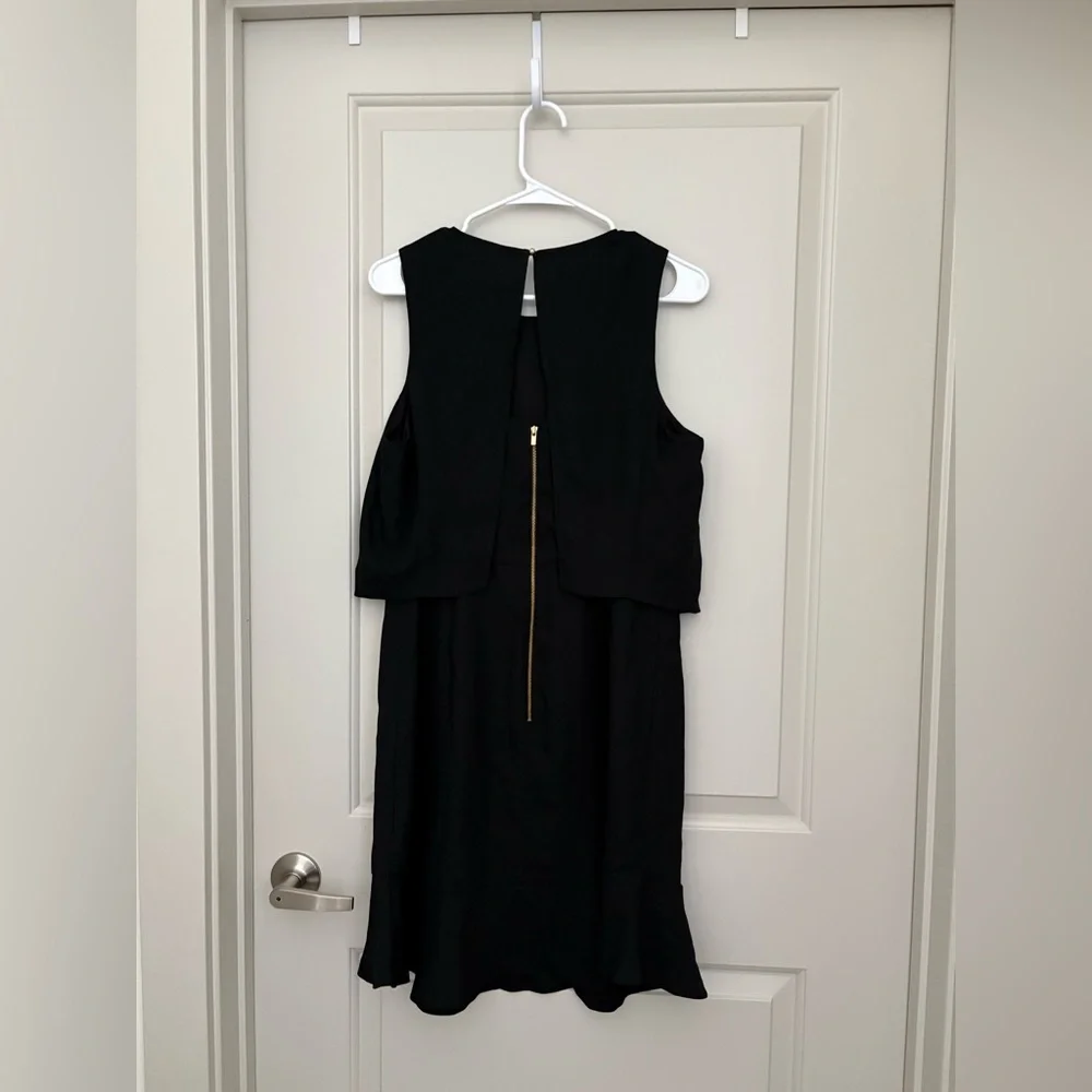 Banana Republic black layered sheath dress size 10 NWT - Picture 2 of 5